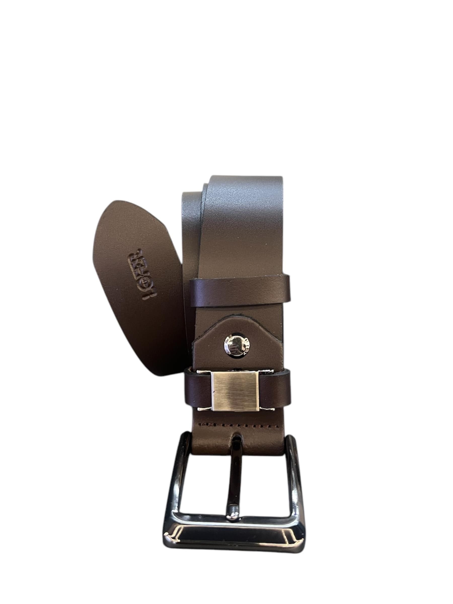 LFR-KMR-005877 Deri Spor Kemer — Kahve